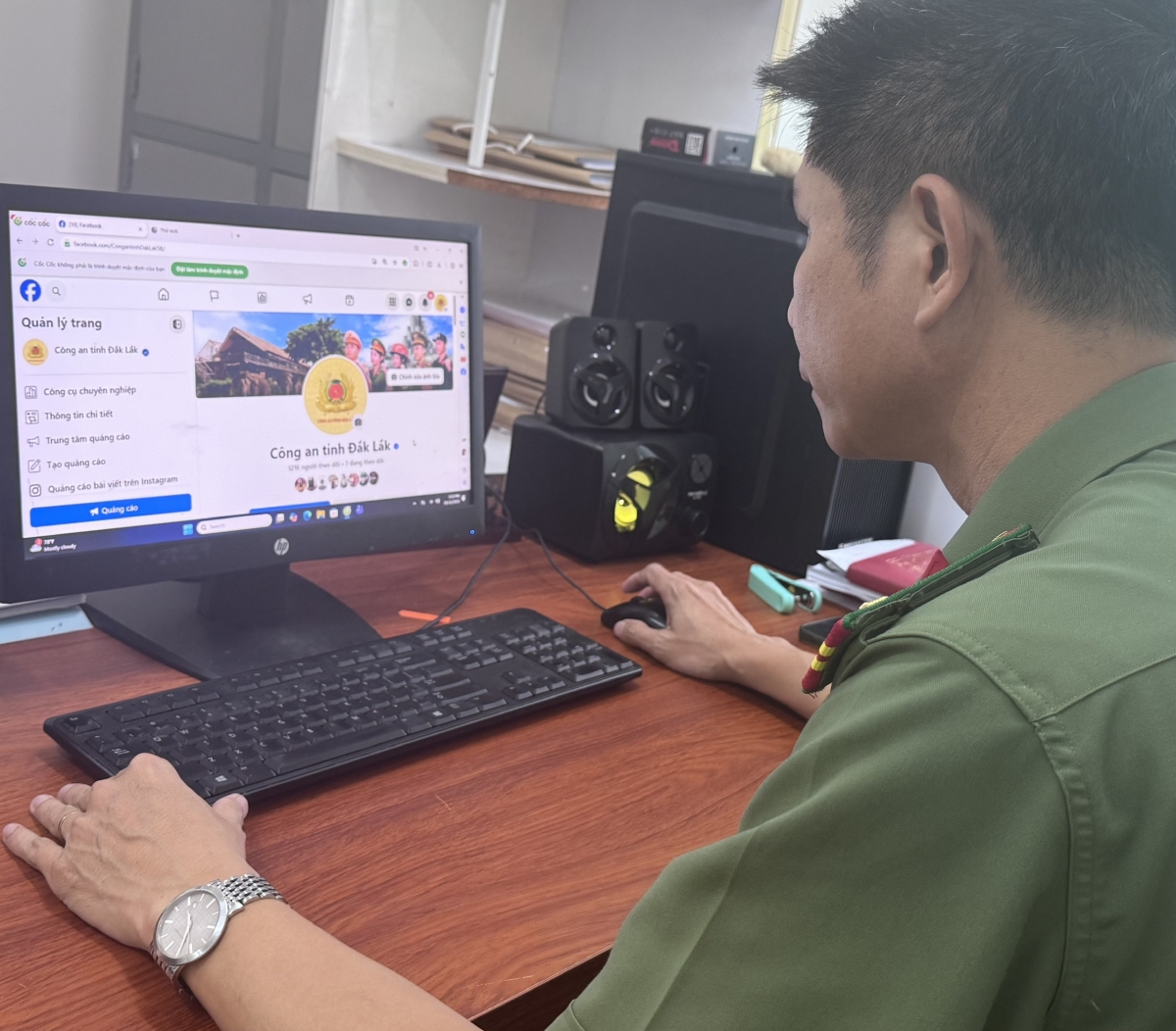 Plang fanpage mơ̆ng kông an tơring čar Dak Lak ră anai hơmâo 121.000 čô mơnuih ĕp