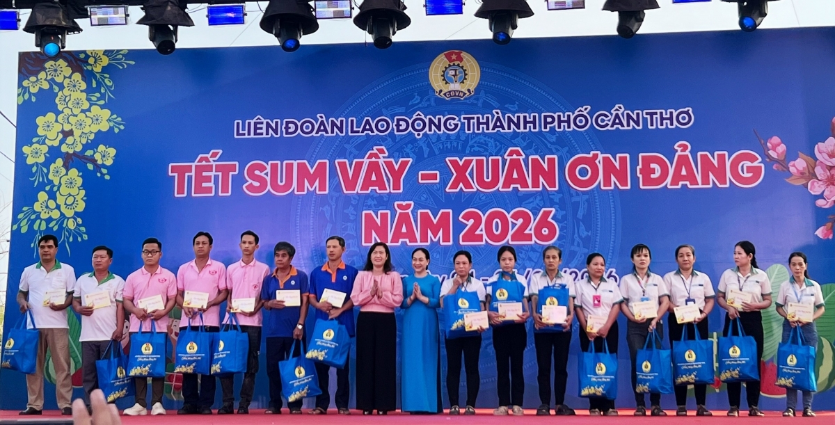 Chợ Tết công đoàn Cần Thơ năm 2026 diễn ra từ ngày 2 đến hết ngày 4/2/2026