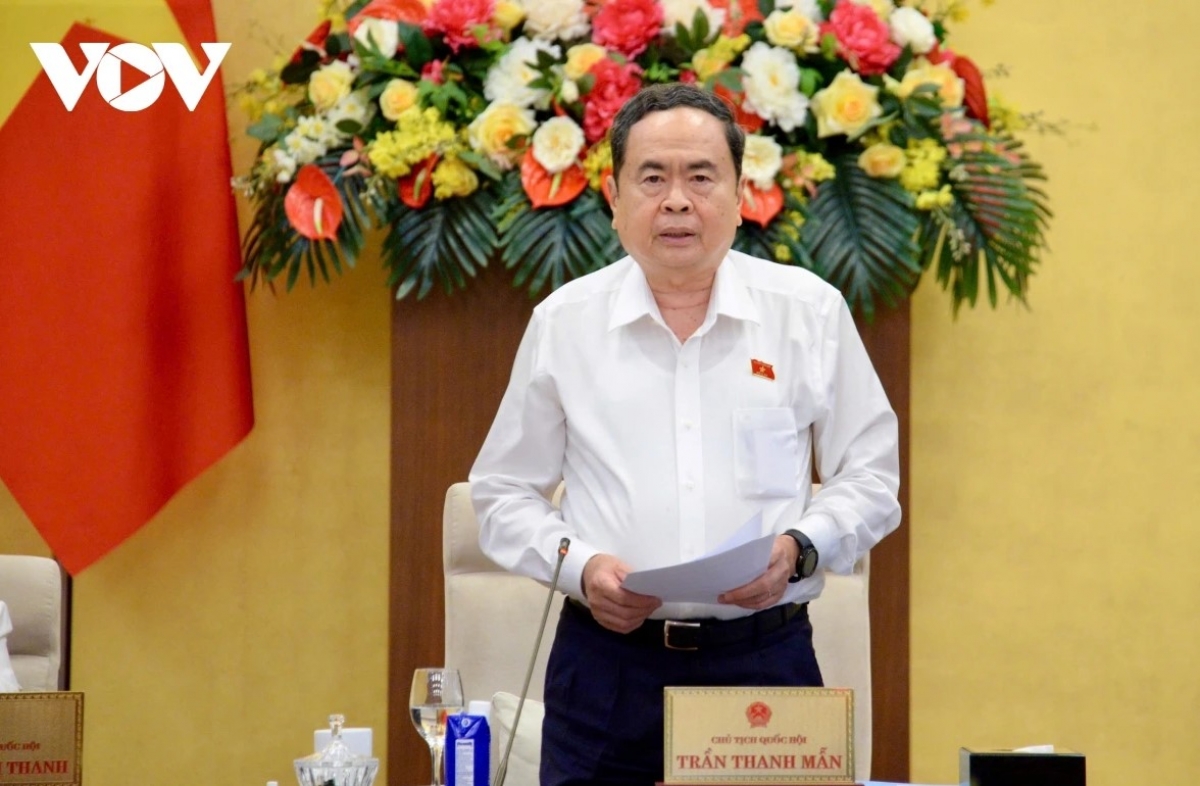 Chủ tịch Quốc hội phát biểu tại phiên họp.