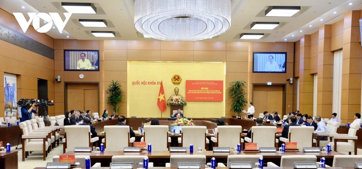 Hội nghị công bố Quyết định kiểm tra, giám sát của Bộ Chính trị, Ban Bí thư năm 2026 đối với Ban Thường vụ Đảng ủy Quốc hội