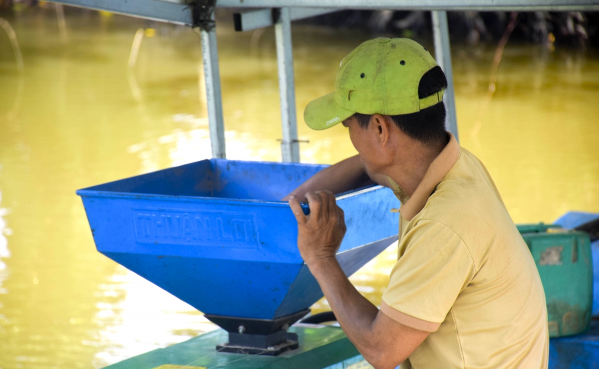 Vợ chồng anh Sang đầu tư 120 triệu đồng để đưa phà di động đi khắp các tuyến kênh chà gạo cho người dân địa phương