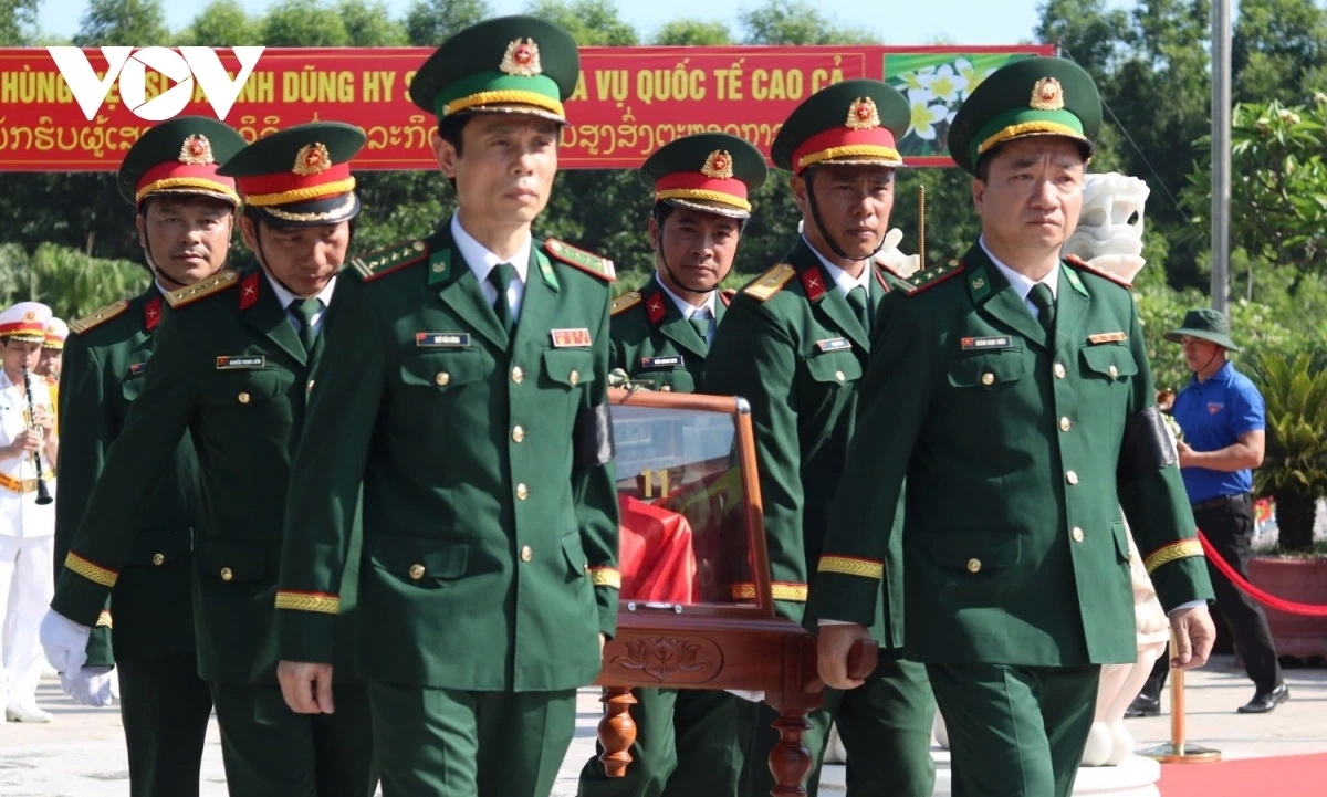 Các liệt sĩ được quy tập về nước trong đợt quy tập hài cốt liệt sĩ mùa khô 2024 - 2025
