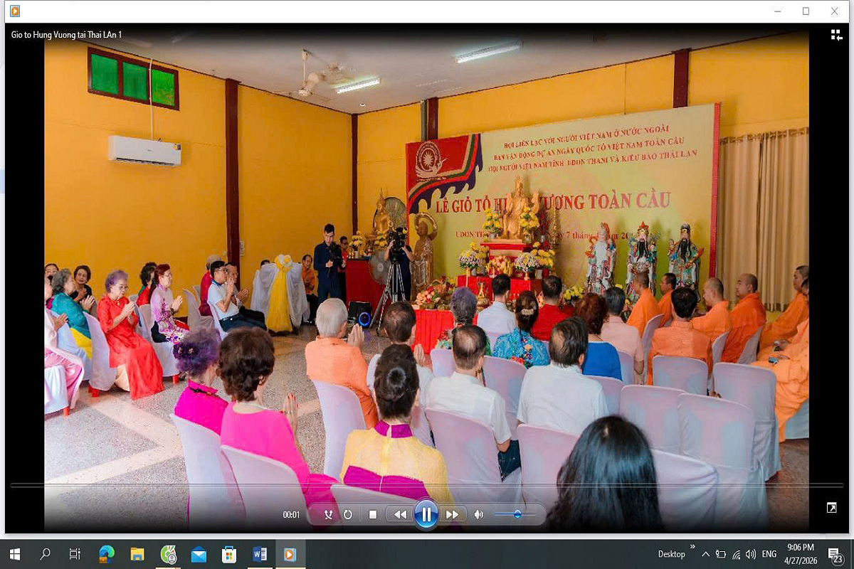 Mơnuih ƀôn sang Việt Nam ƀơi Thai Lan nao Huă pơsat hơdor glăi kơ ơi pơtao Hùng Vương ƀơi pra yang Khánh An, tơring čar Udon Thani Thai Lan