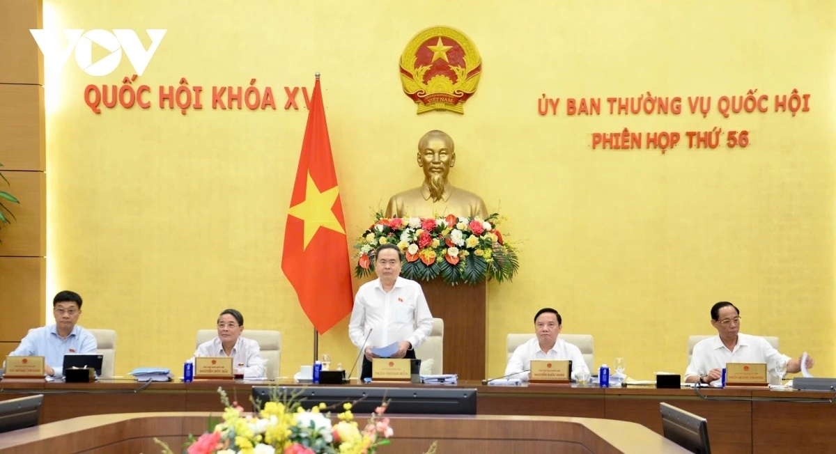 Chủ tịch Quốc hội Trần Thanh Mẫn chủ trì Phiên họp thứ 56 của Ủy ban Thường vụ Quốc hội.