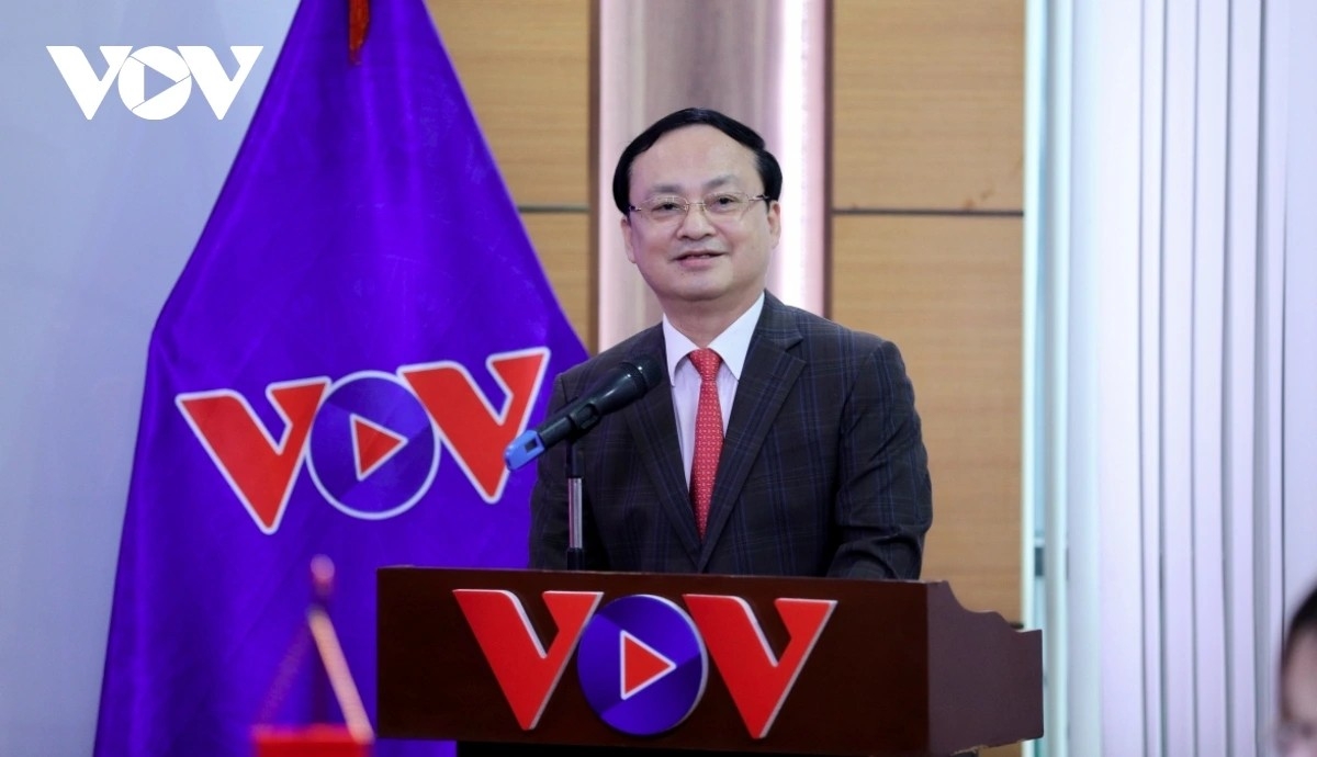 Tổng Giám đốc VOV Đỗ Tiến Sỹ phát biểu tại Lễ ký kết. Ảnh: Đức Anh