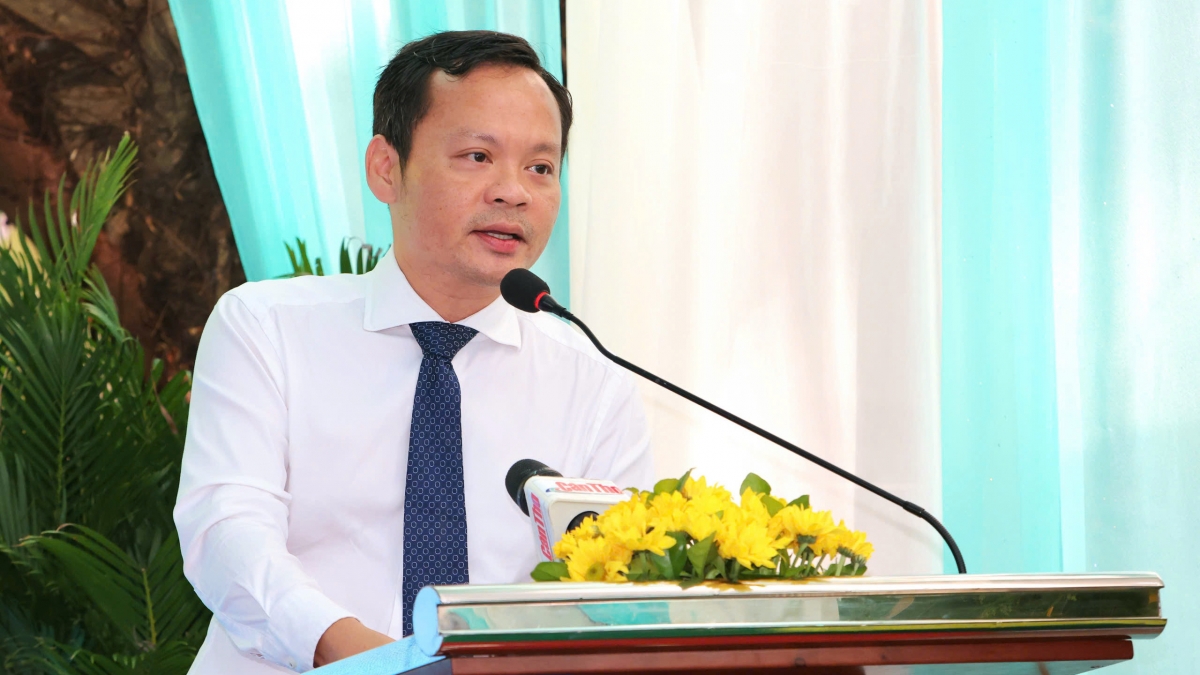 PGS.TS.BS Hoàng Quốc Cường – Giám đốc Sở Y tế TP. Cần Thơ phát biểu khai mạc