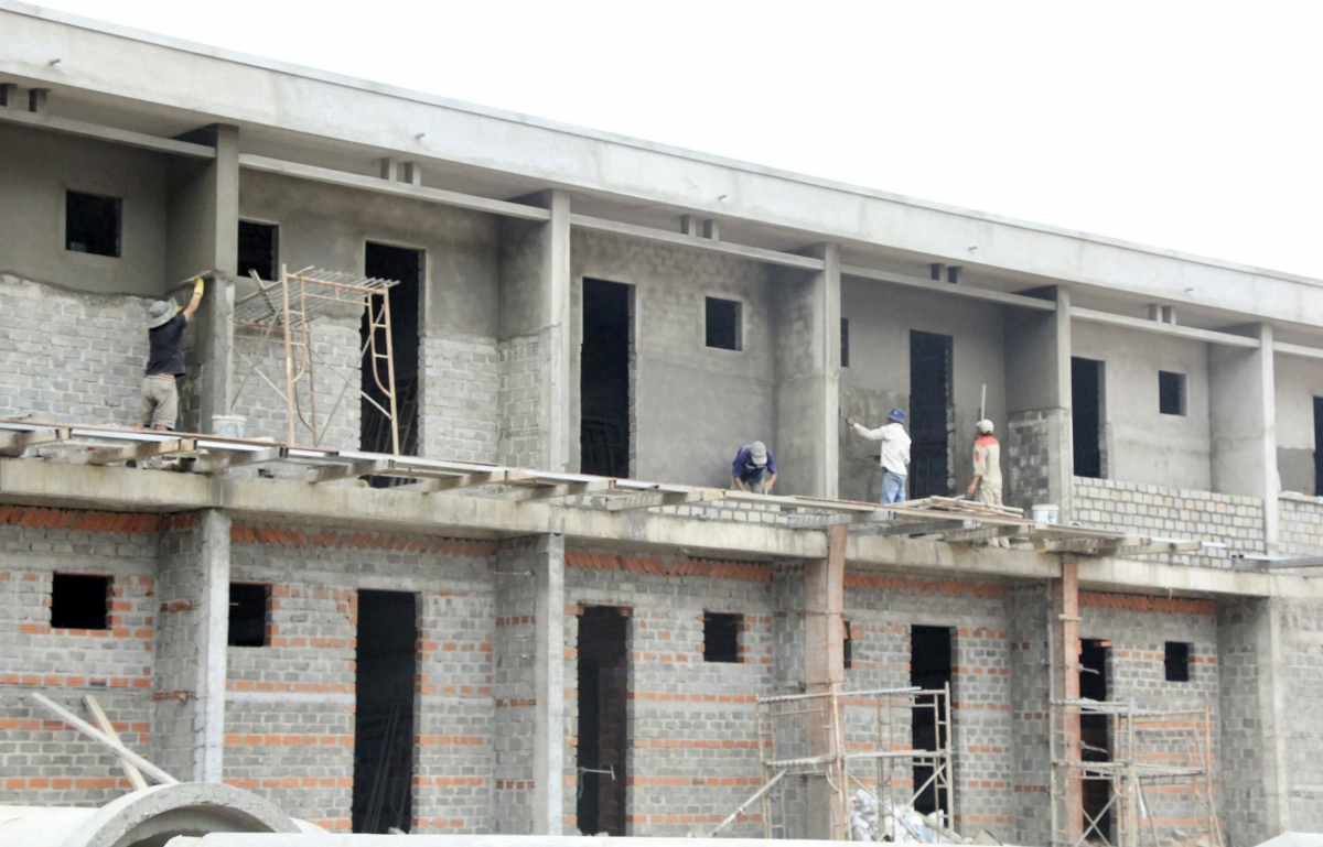 Hệ thống ký túc xá, bếp ăn và khu sinh hoạt nội trú được xây dựng đồng bộ nhằm đáp ứng nhu cầu ăn ở, học tập cho gần 1.000 học sinh của xã Ia Púch và khu vực lân cận. Ảnh: Nguyễn Thảo/VOV-Tây Nguyên