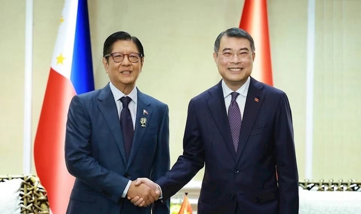 Thủ tướng Lê Minh Hưng tơƀâp Kơdră tơm teh đak Philippines Ferdinand Romualdez Marcos Jr