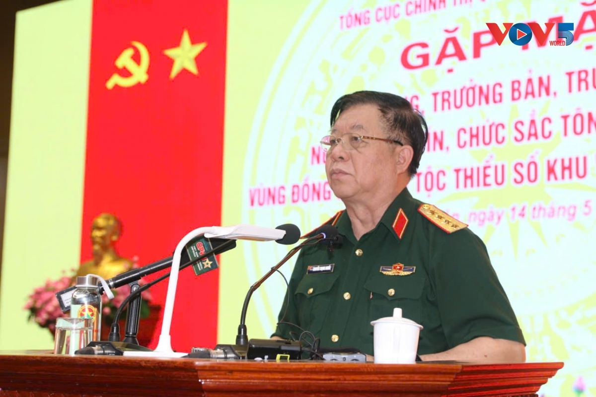 Đại tướng Nguyễn Trọng Nghĩa phát biểu tại chương trình. Ảnh: VOV-Đông Bắc
