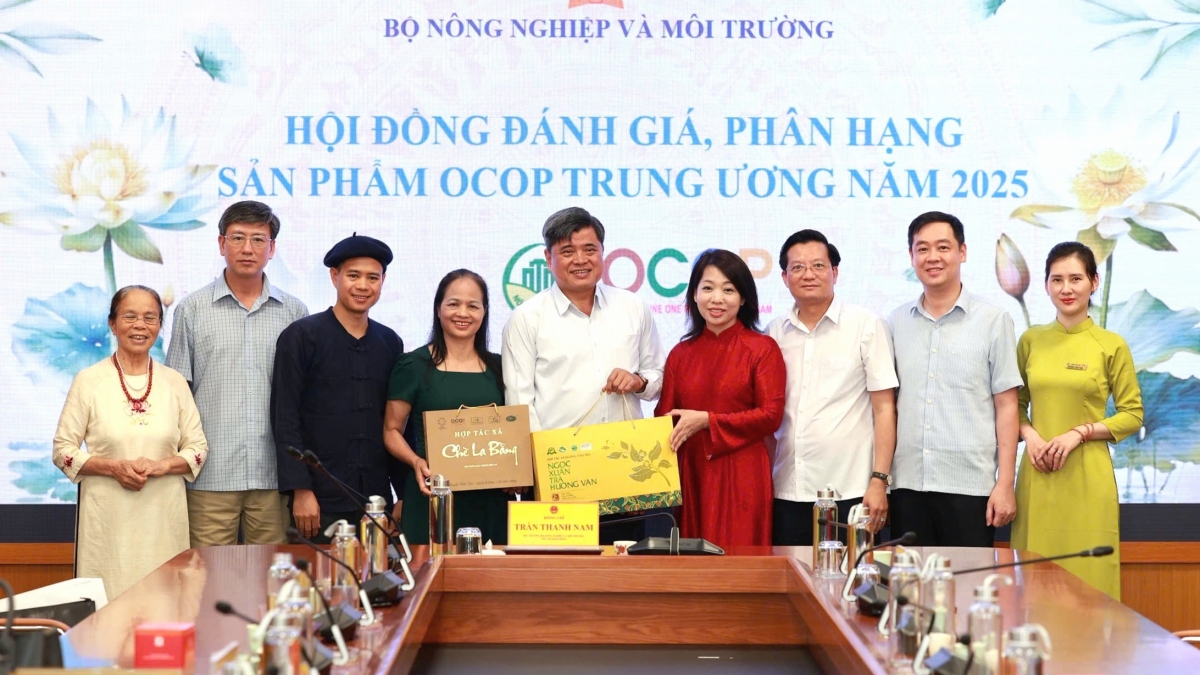 HTX Chè La Bằng có sản phẩm được công nhận đạt OCCOP 5 sao quốc gia. Ảnh KT