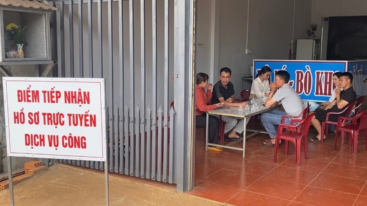 Một quán nhỏ bán đồ ăn sáng ở thôn 2 (xã Trường Xuân, tỉnh Lâm Đồng) đã trở thành. Ảnh: Công Bắc/VOV Tây Nguyên.