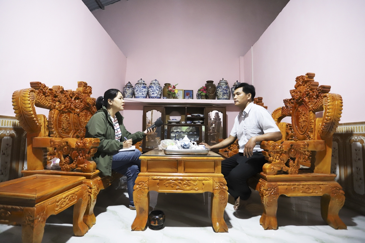 Căn nhà khang trang của gia đình chị A Lăng Thị Vẹt
 