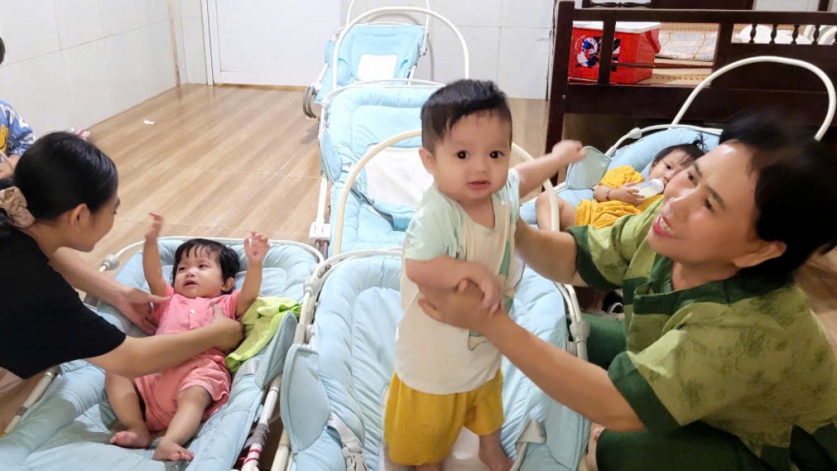 Nhiều em nhỏ từ khi ra đời đã được mái ấm chùa Phật Minh nhận nuôi dưỡng. Ảnh: Nhật Trường/VOV ĐBSCL