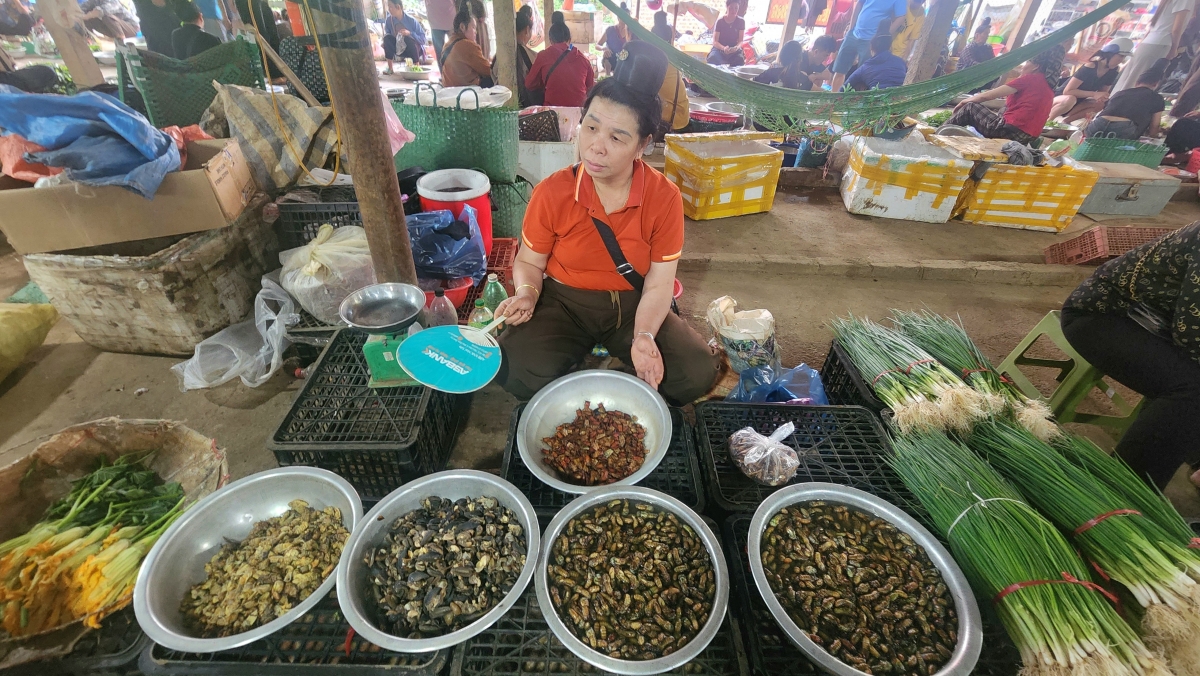 Nhờ bán "đặc sản núi rừng", tiểu thương ở chợ Nà Si có thu nhập khá tốt