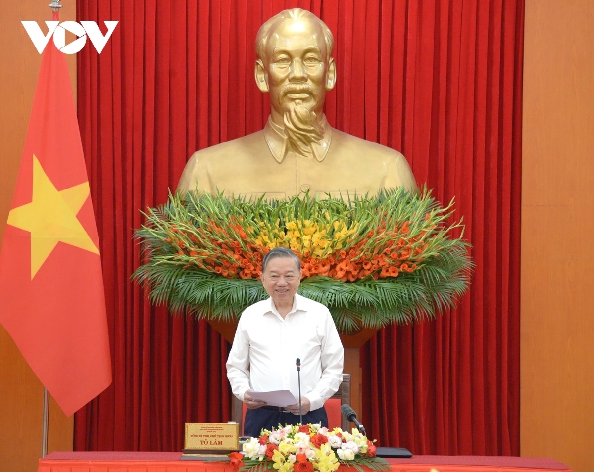 Tổng Bí thư, Chủ tịch nước Tô Lâm phát biểu tại phiên họp