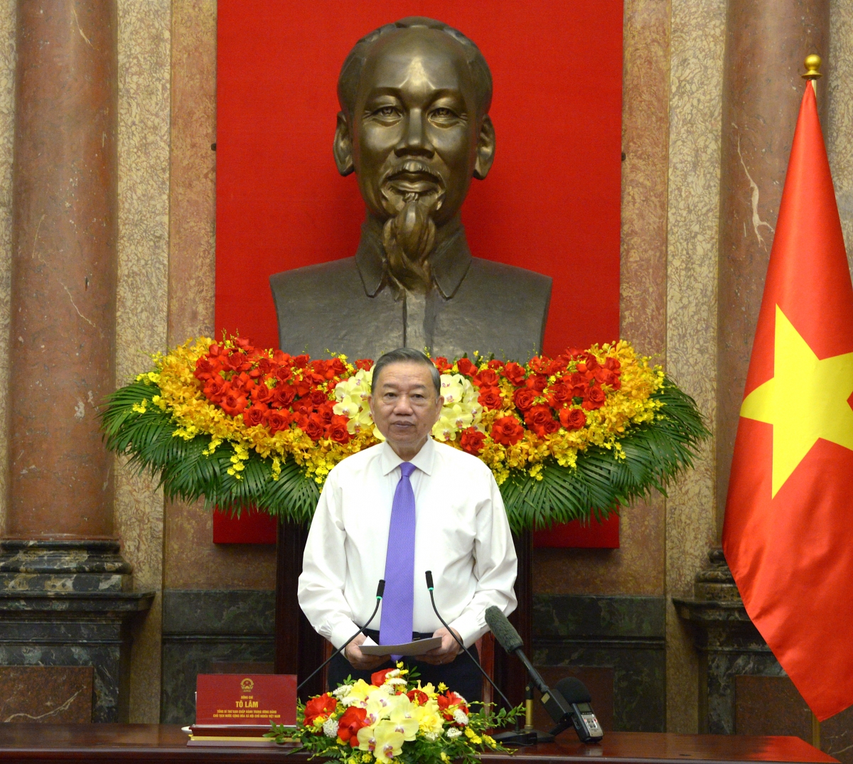 Tổng Bí thư, Chủ tịch nước Tô Lâm phát biểu tại buổi gặp mặt