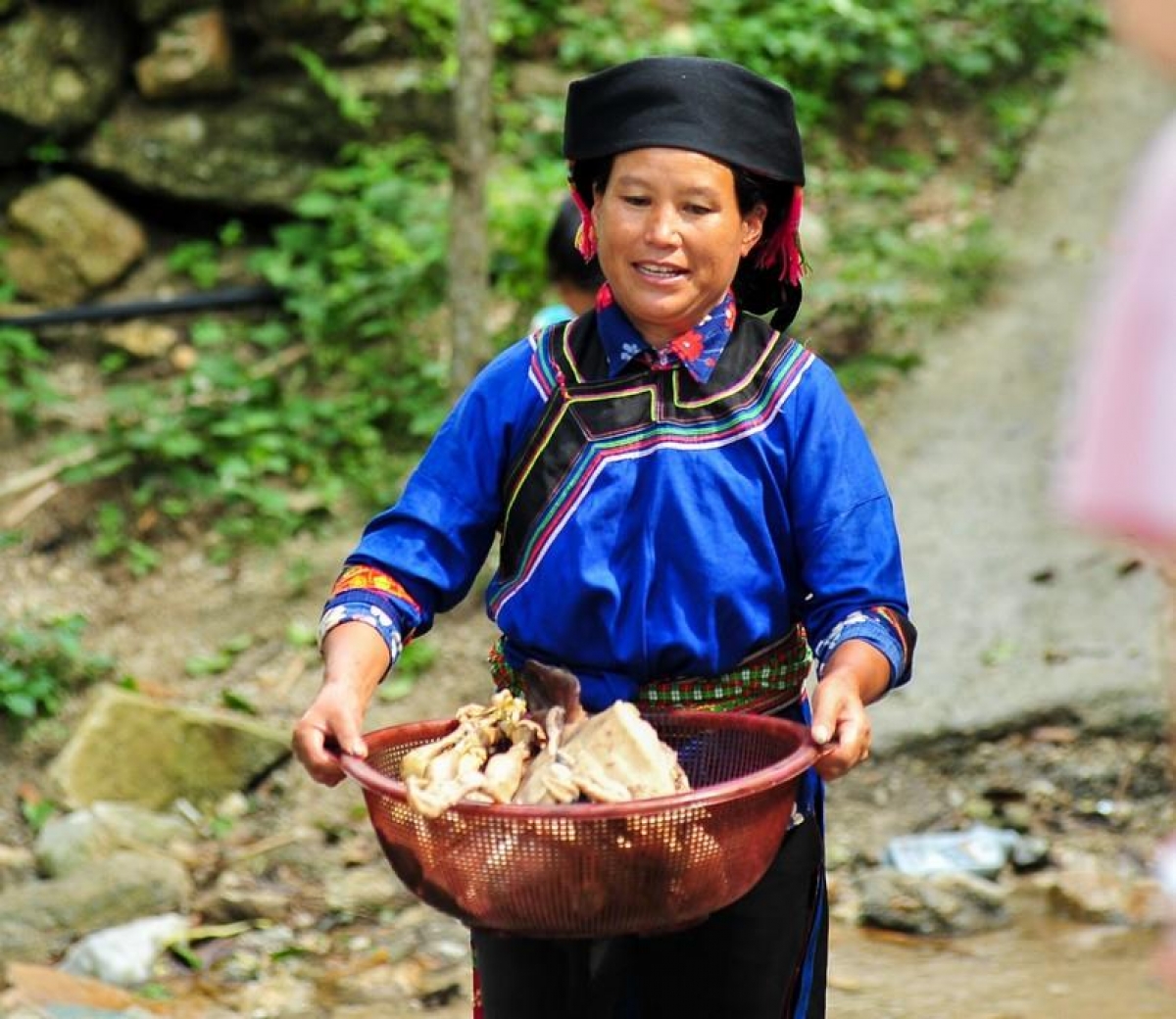 Phụ nữ dân tộc Cờ Lao - Ảnh: TTXVN.