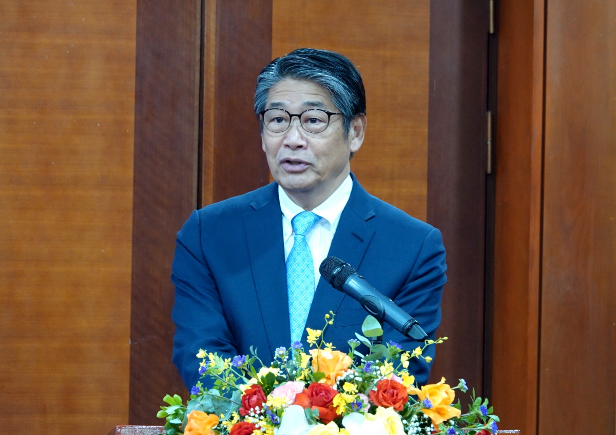 Đại sứ Nhật Bản tại Việt Nam Ito Naoki cho biết, việc ký kết lần này đánh dấu bước triển khai quan trọng đối với nguồn vốn ODA của Nhật Bản dành cho các tỉnh miền núi phía Bắc Việt Nam - Ảnh: Bộ Tài chính.