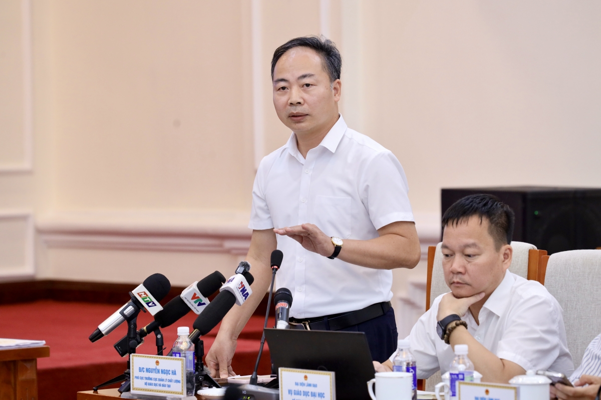 GS. Nguyễn Ngọc Hà, Phó Cục trưởng Cục Quản lý chất lượng - Ảnh: Bộ GD- ĐT
