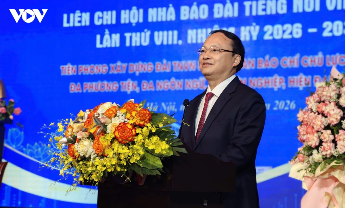 Ủy viên Trung ương Đảng, Phó Trưởng Ban Tuyên giáo và Dân vận Trung ương, Bí thư Đảng ủy, Tổng Giám đốc VOV Đỗ Tiến Sỹ chỉ đạo tại đại hội
