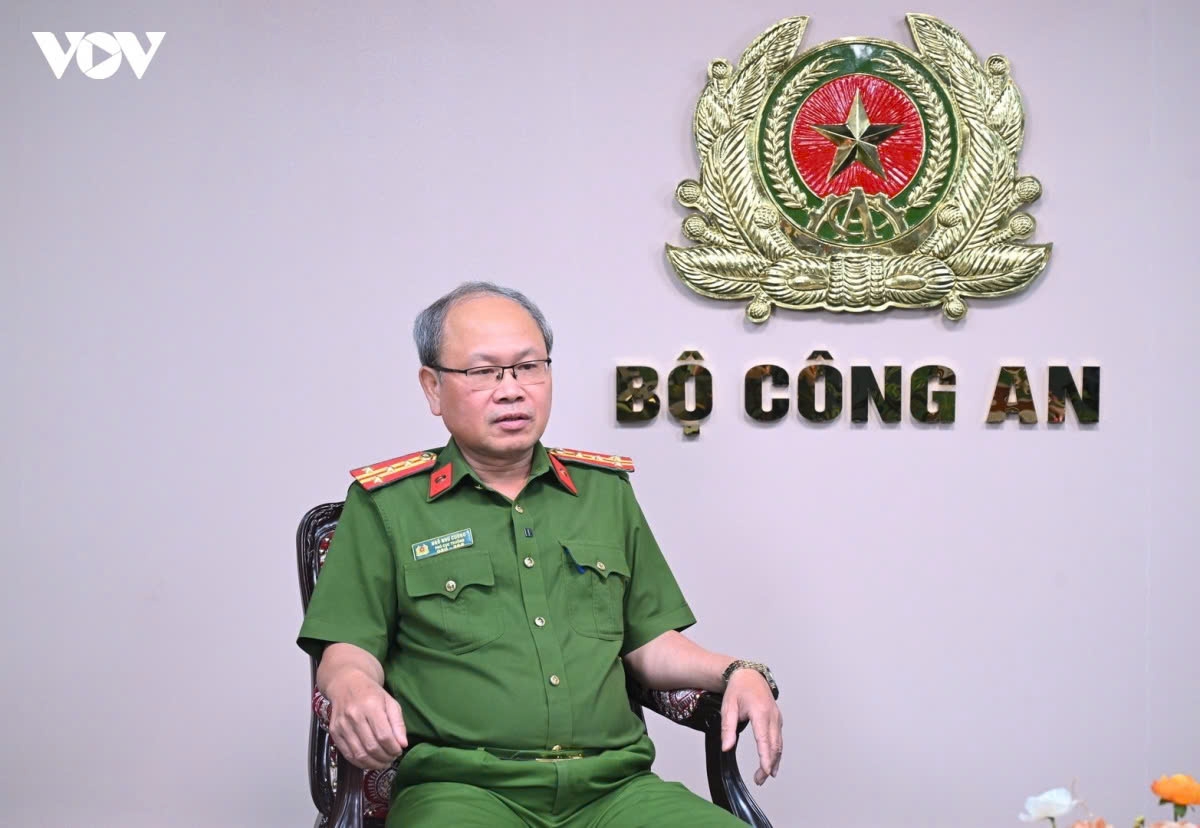 Đại tá Ngô Như Cường, Phó Cục trưởng Cục Cảnh sát quản lý hành chính về trật tự xã hội. (Ảnh: Nguyễn Khải)