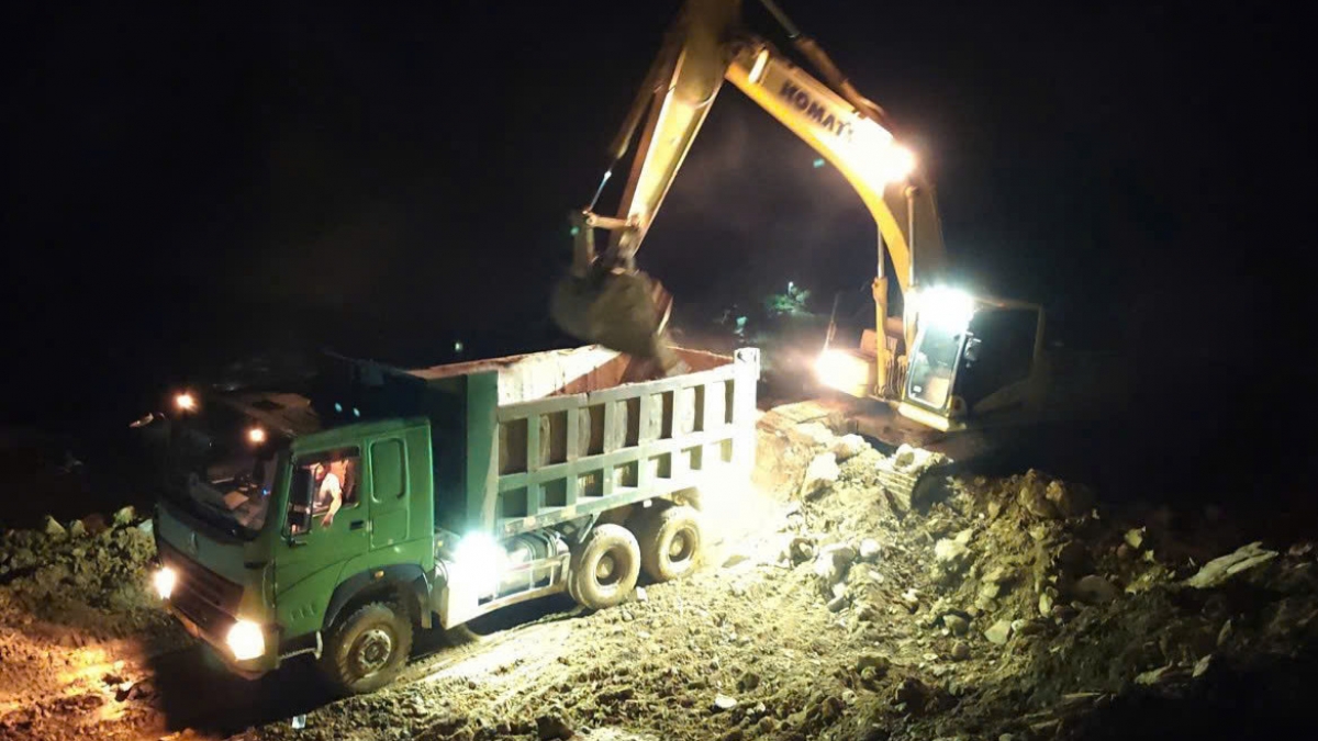 Sơn La đang đẩy nhanh tiến độ thi công các công trình. Ảnh: Thu Thùy.