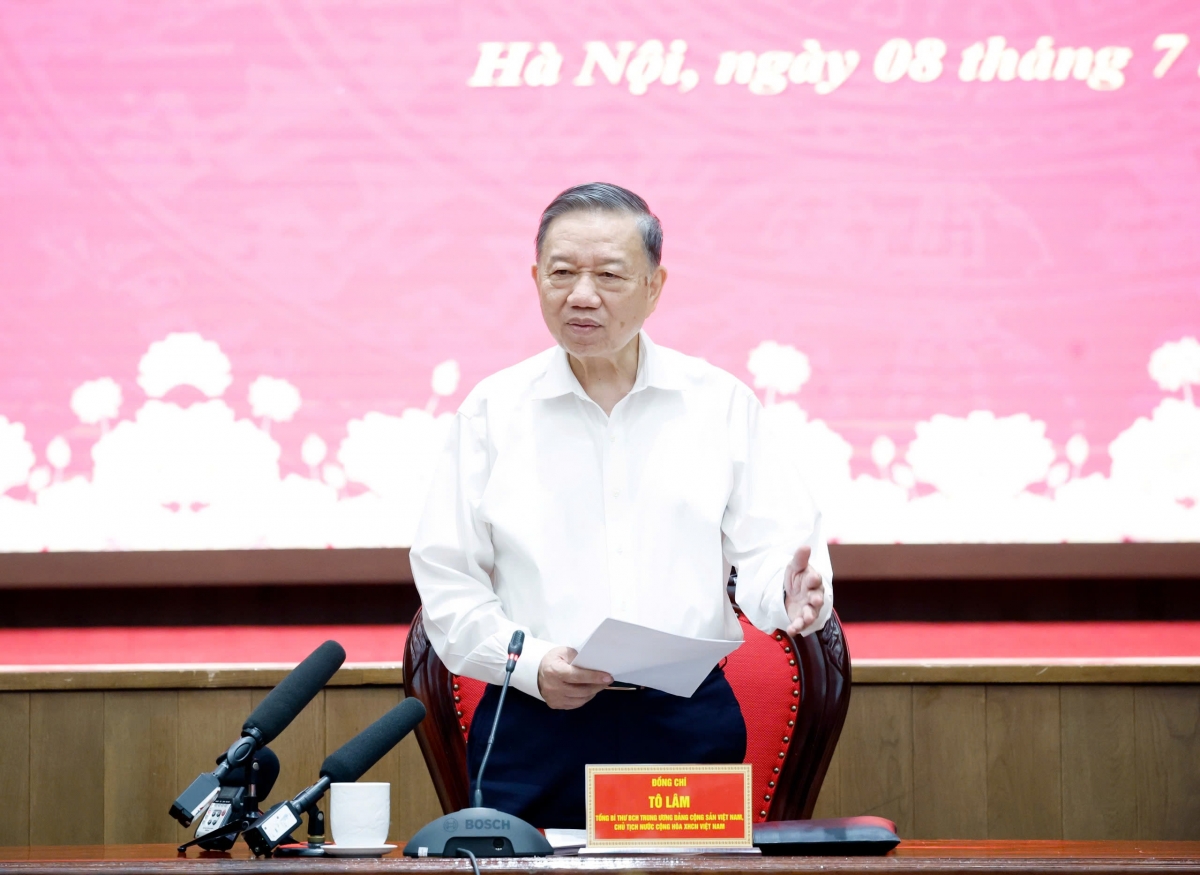 Pôa Tô Lâm Kăn xiâm pơkuâ hnê ngăn Đảng kăn xiâm hnê ngăn tơnêi têa pêi cheăng ƀă Khu kăn pơkuâ cheăng Đảng pơlê kong kân Hà Nội