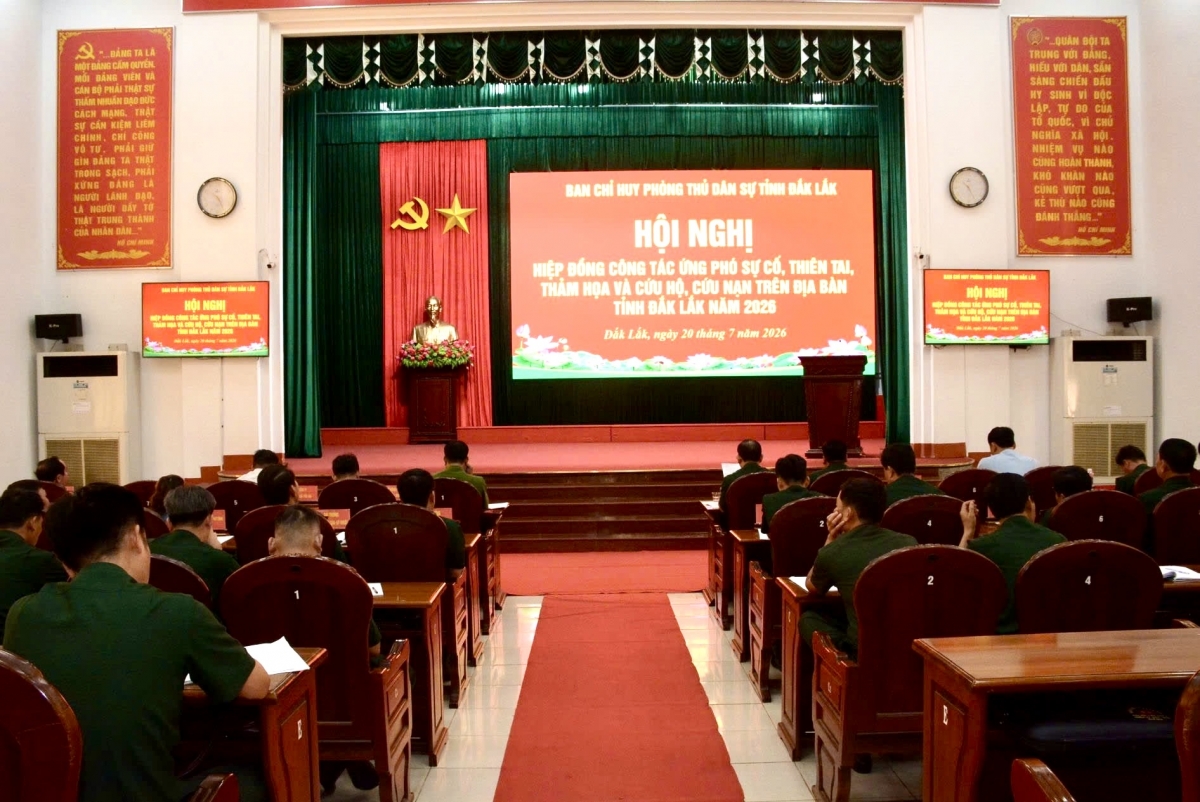 Đắk Lắk sẵn sàng huy động hơn 24.000 cán bộ, chiến sĩ cùng khoảng 35.000 phương tiện, trang thiết bị để thực hiện sơ tán dân, cứu hộ, cứu nạn và khắc phục thiên tai. Ảnh: Công Bắc/VOV - Tây Nguyên