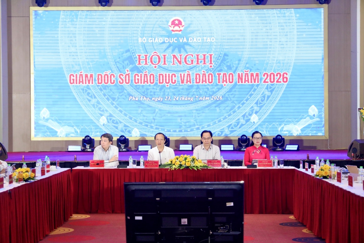 Bộ trưởng Hoàng Minh Sơn và các Thứ trưởng chủ trì hội nghị 