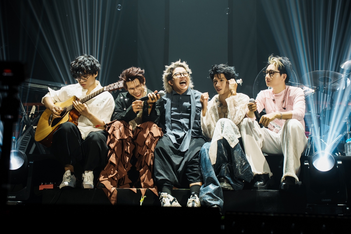 Band nhạc The Flob tại Tour show Đại Khải Hoàn - chặng Tp.Hồ Chí Minh - Ảnh: Nhân vật cung cấp.