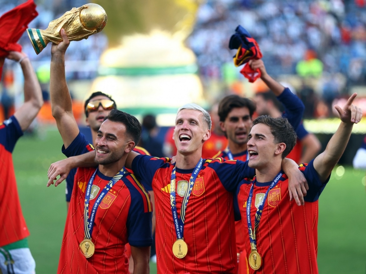 Bóng đá Tây Ban Nha vô địch cả World Cup nam và nữ (Ảnh: Reuters)