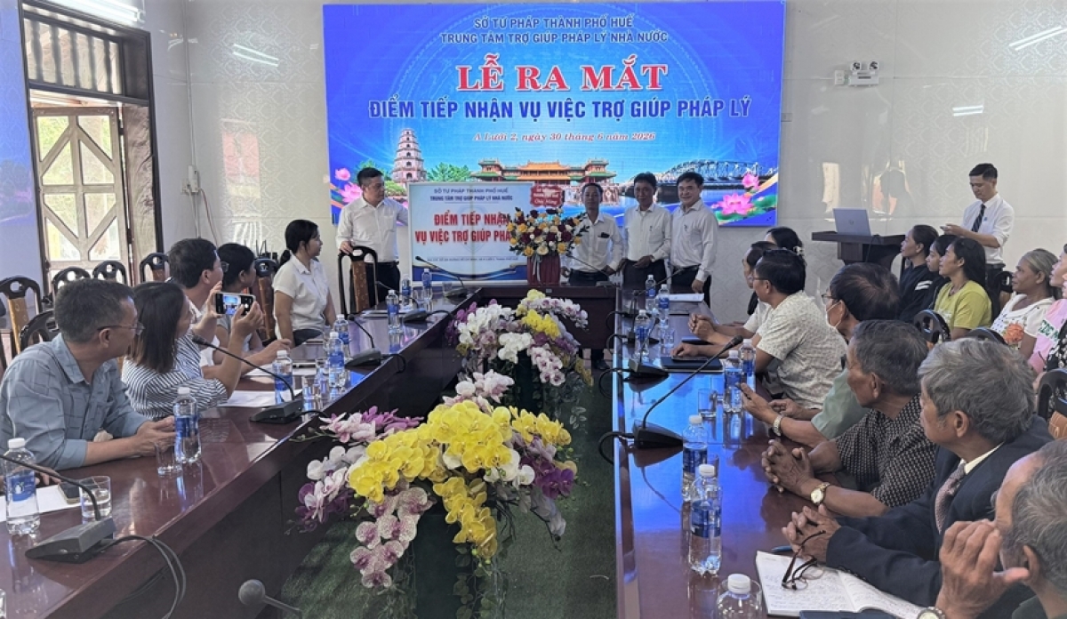 Ra mắt điểm tiếp nhận vụ việc trợ giúp pháp lý xã vùng sâu, vùng xa tại xã A Lưới 2