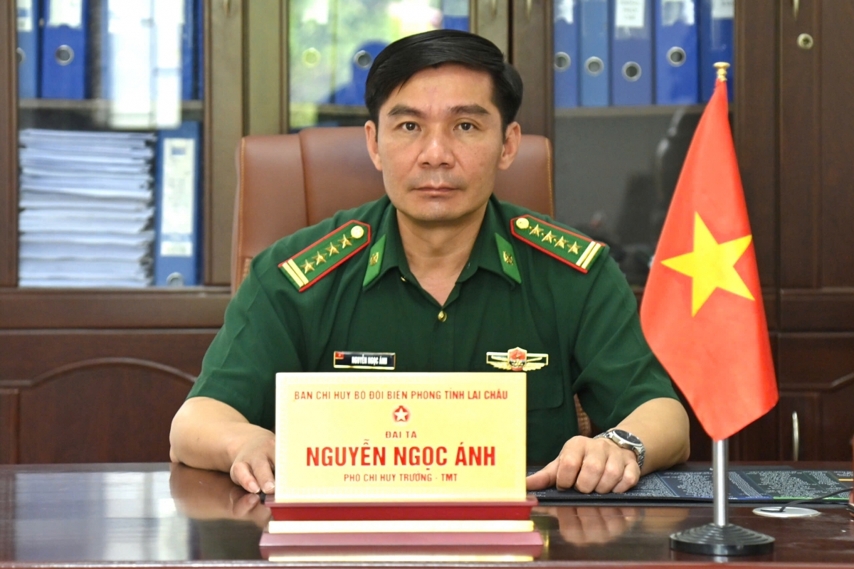Đại tá Nguyễn Ngọc Ánh- Phó Chỉ huy trưởng, Tham mưu trưởng BĐBP tỉnh Lai Châu (Ảnh: Đức Duẩn)