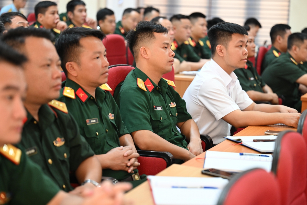 Các học viên tham gia lớp tập huấn kiến thức, kỹ năng thông tin, tuyên truyền thực hiện Đề án 1219 khu vực miền Bắc năm 2026 (Ảnh: Nguyên Khánh)