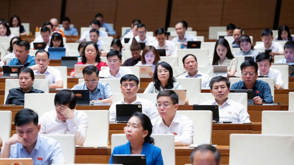 Các đại biểu tại Hội trường (Ảnh: Quốc hội)