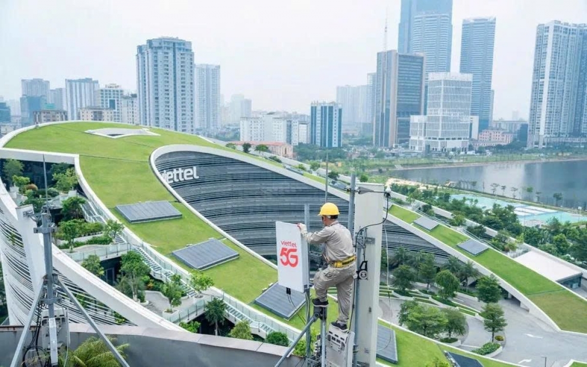 Việt Nam phủ sóng 5G khoảng 90% dân số (Ảnh: Viettel)