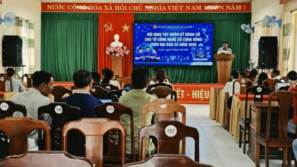 Hội nghị có sự tham gia của 137 thành viên thuộc các Tổ Công nghệ số cộng đồng trên địa bàn xã