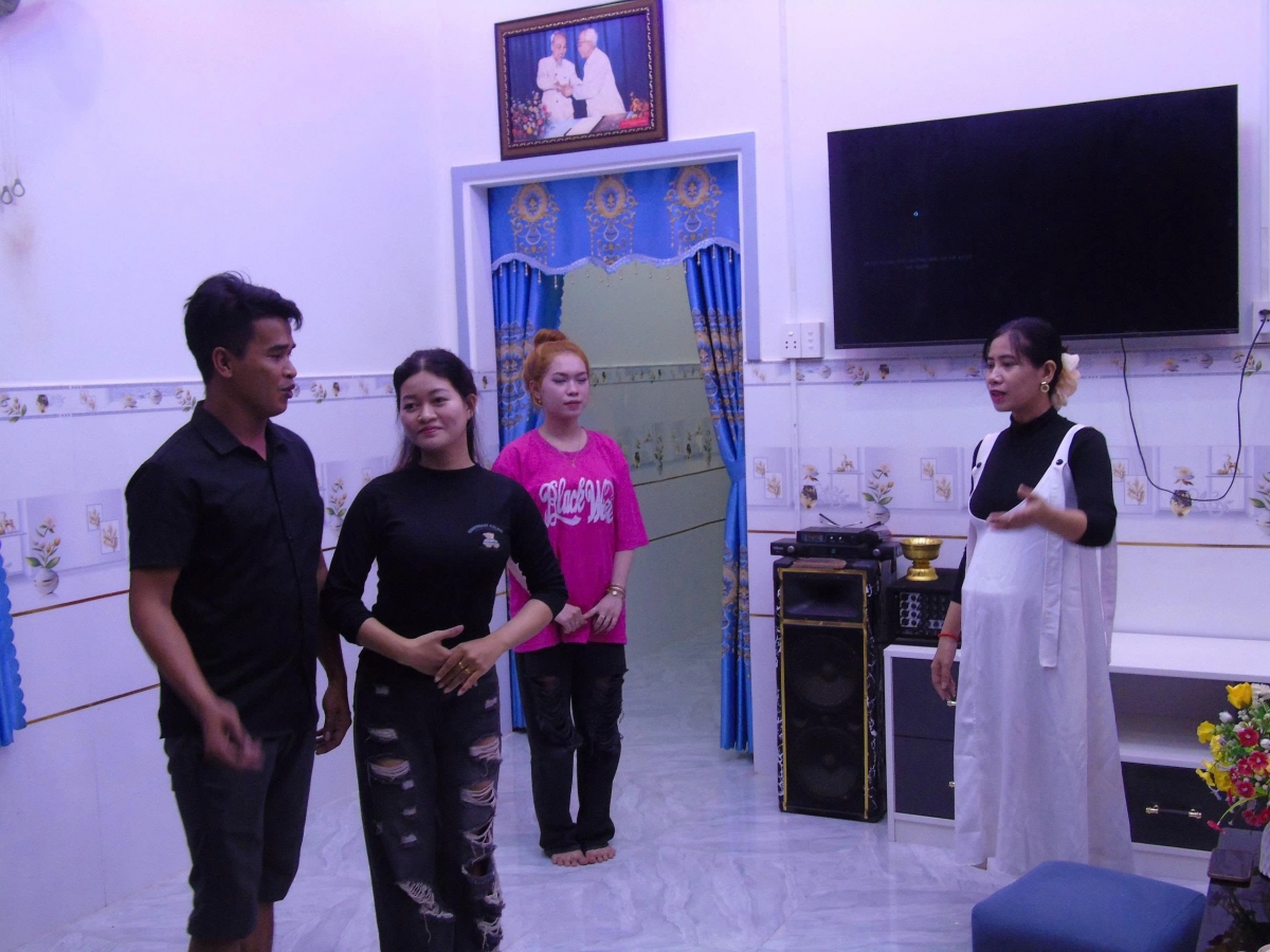 Các em chung niềm đam mê nghệ thuật Khmer