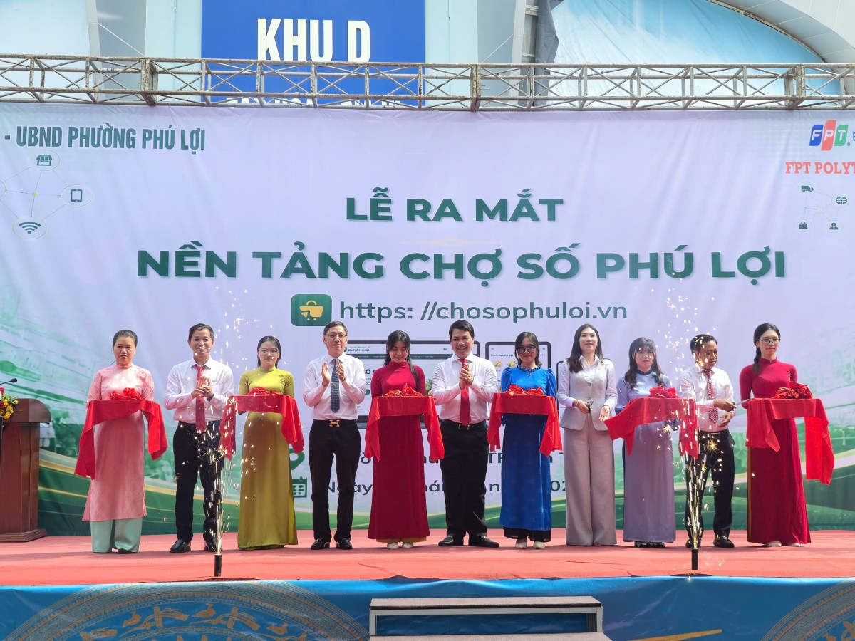 Phường Phú Lợi ra mắt nền tảng chợ số Phú Lợi