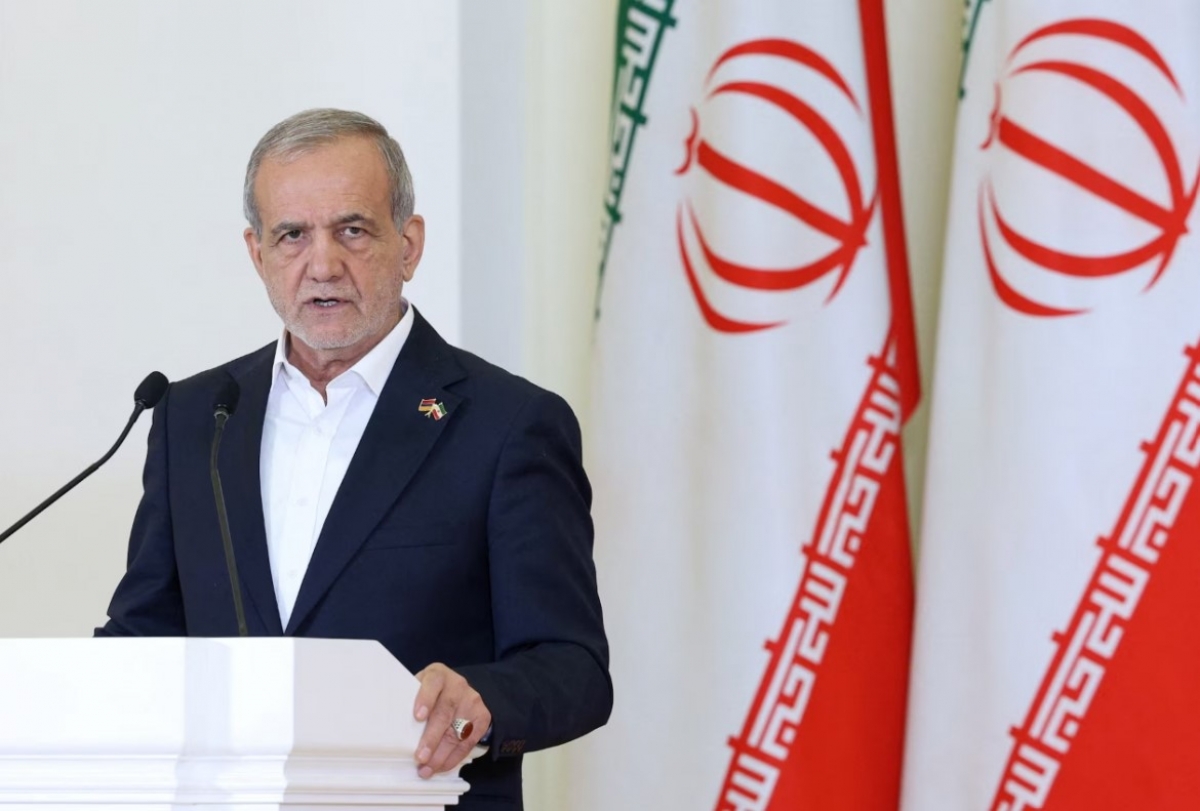 Tổng thống Iran Masoud Pezeshkian. Ảnh: Reuters