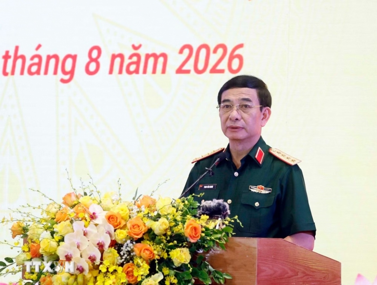 Đại tướng Phan Văn Giang phát biểu. (Ảnh: TTXNV)
