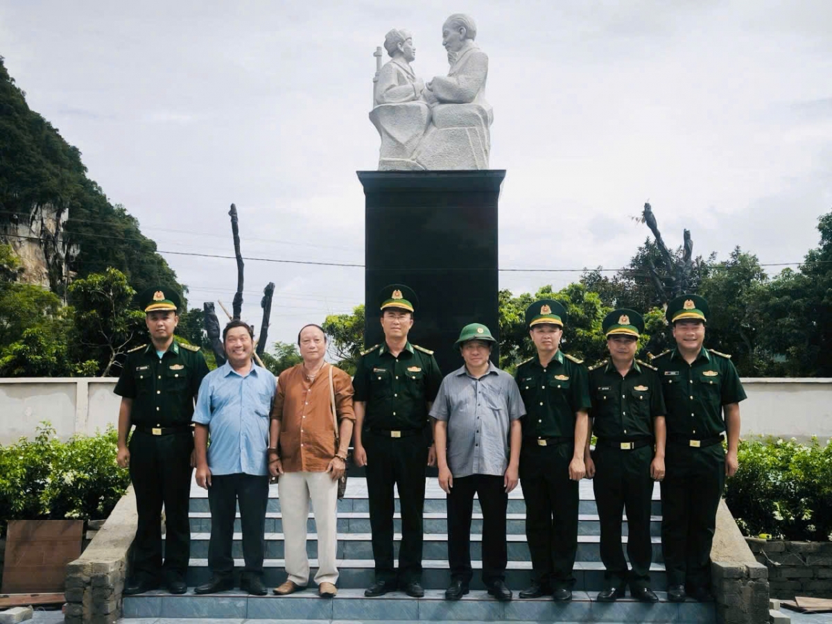 Công trình sẽ trở thành một "địa chỉ đỏ" bồi đắp lý tưởng, hun đúc lòng yêu nước 
(Ảnh: Tiểu đoàn huấn luyện cơ động)