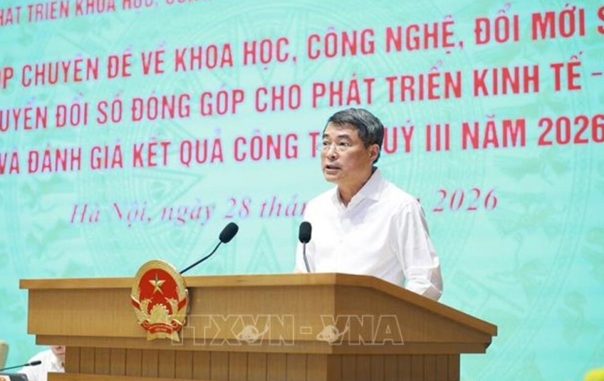 Thủ tướng Lê Minh Hưng, Trưởng Ban Chỉ đạo 57 Trung ương chủ trì phiên họp. 