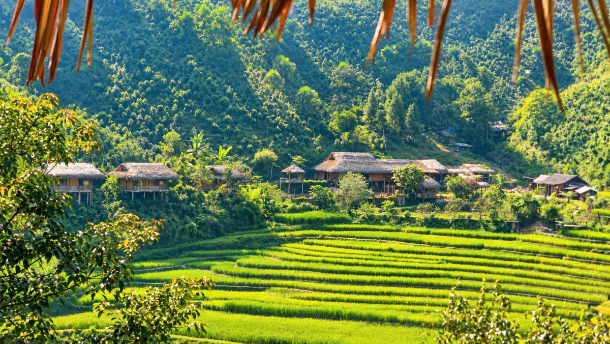 Một góc Bản Liền ( Ảnh: An Kiên)