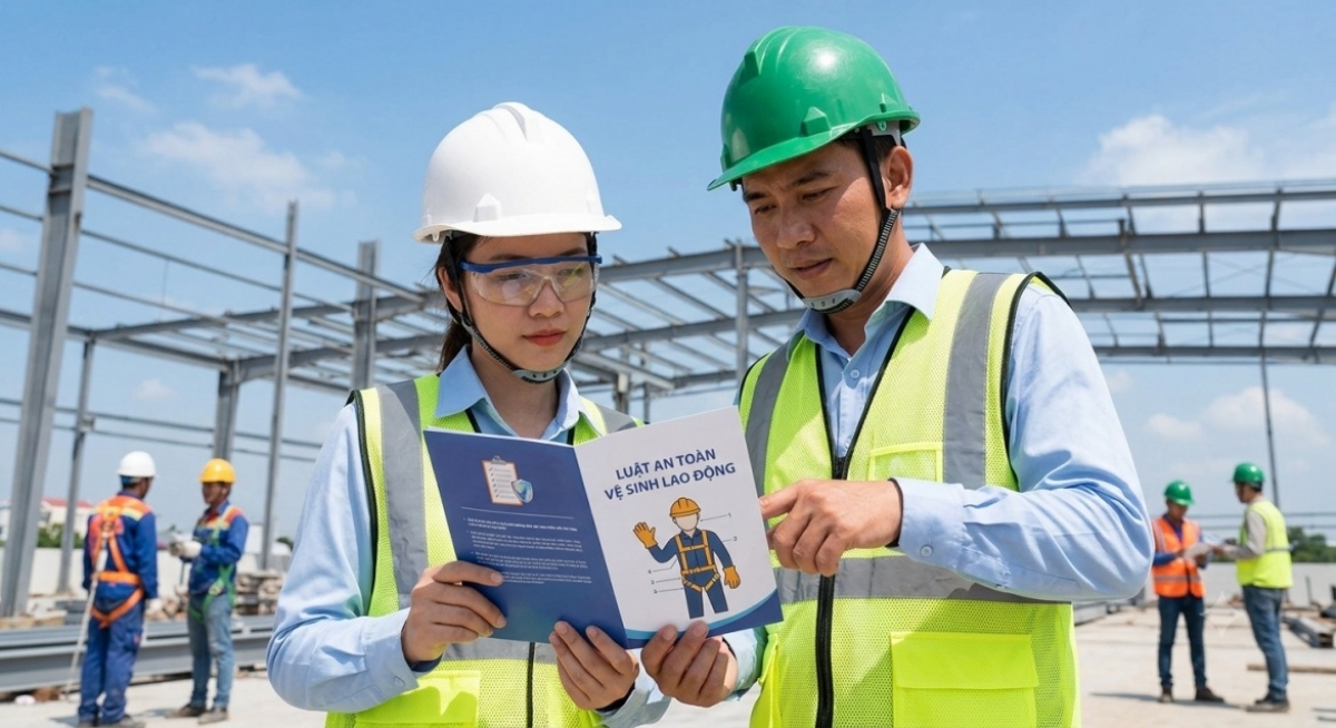 Chính phủ thông qua dự án Luật sửa đổi, bổ sung một số điều của Luật An toàn, vệ sinh lao động. Ảnh minh họa có sử dụng AI