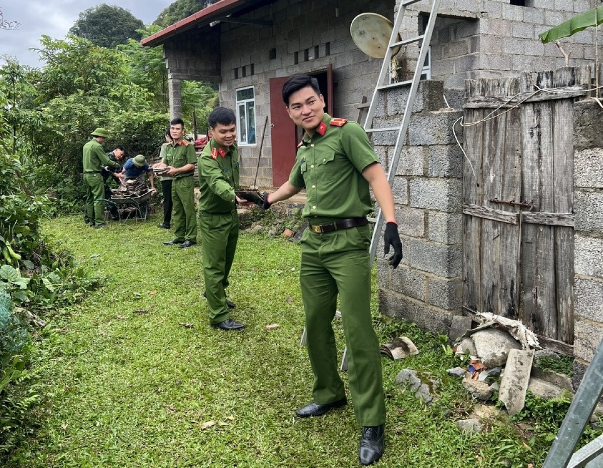Phong trào được Công an tỉnh Cao Bằng triển khai từ ngày 29/5/2026, với mức đóng góp một ngày lương của cán bộ, chiến sĩ và người lao động trong toàn lực lượng. (Ảnh: CTV Ngọc Ánh)
