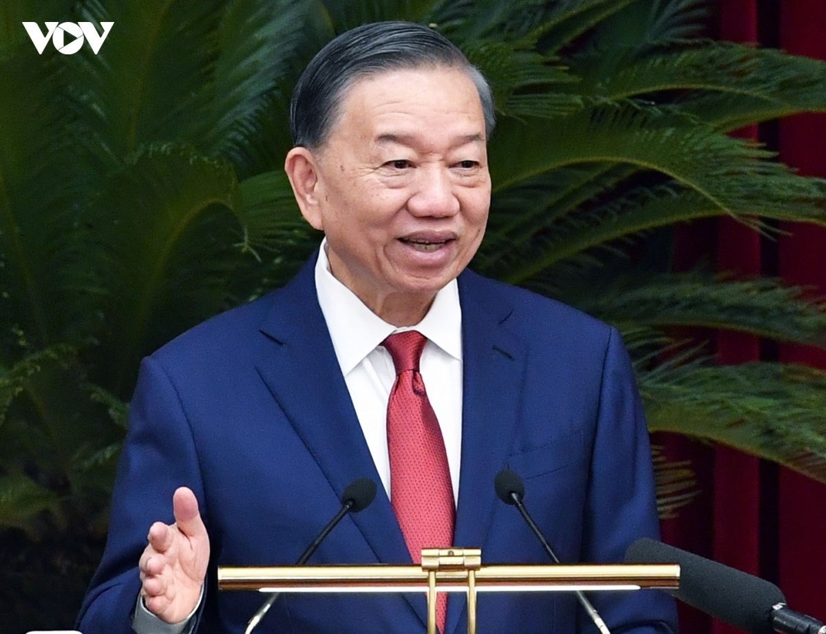 Tổng Bí thư, Chủ tịch nước Tô Lâm phát biểu tại phiên bế mạc Hội nghị Trung ương 4 khóa XIV.