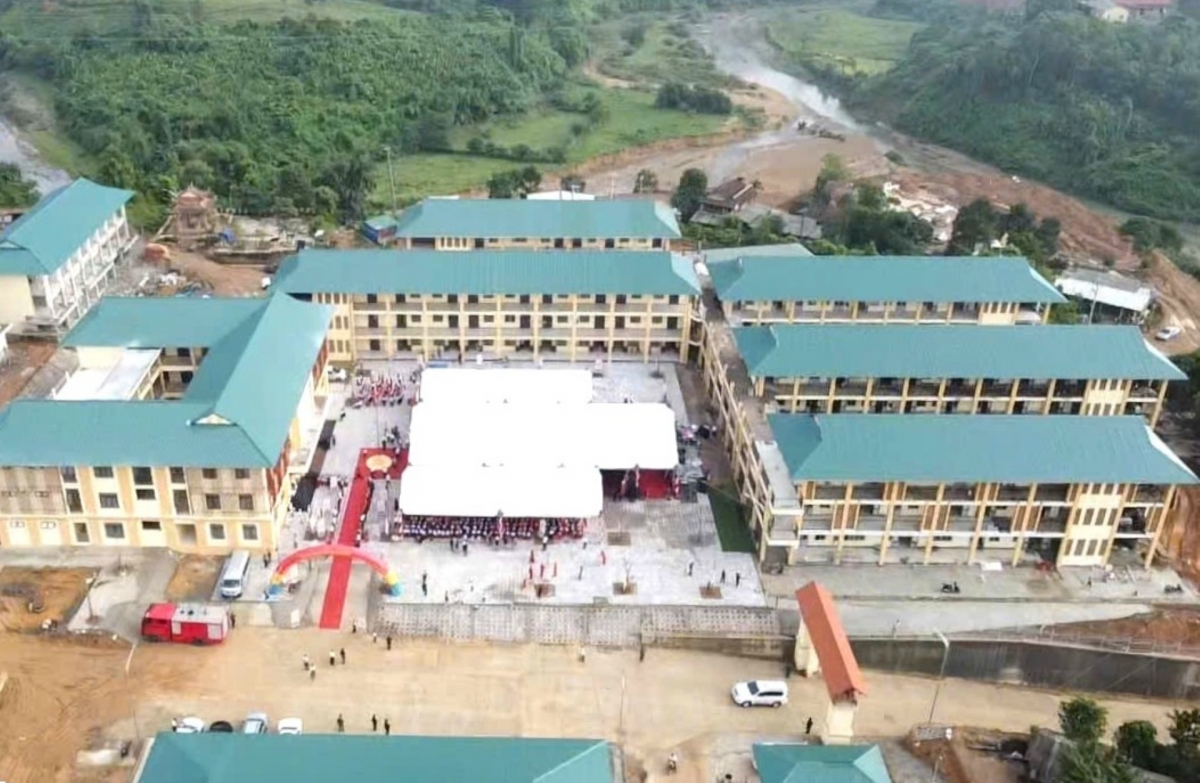Trường phổ thông dân tộc nội trú liên cấp Tiểu học và Trung học cơ sở Đakrông đang dần hoàn thiện.