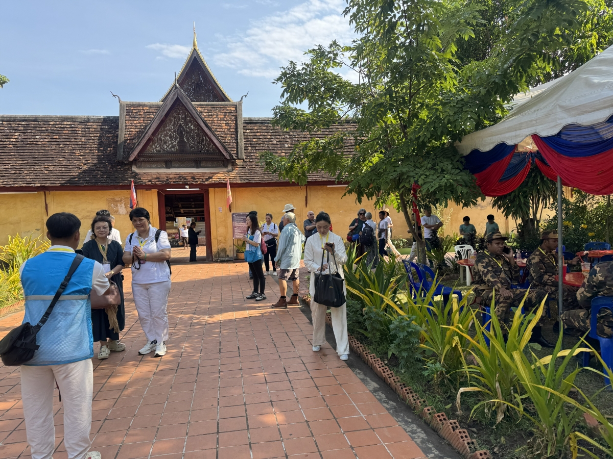 Lễ hội năm nay thu hút đông đảo du khách thập phương đến với đất nước "Triệu Voi".
Ảnh: Trần Tuấn/VOV-Vientiane